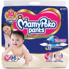 MamyPoko Pants Medium 7-12 Kg 96 Pcs (Made in India)